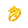 Colar Flor de Ouro de Areia Vietnamita Pulseira Anel de Verão Feminino High-End Cobre Dourado Imitação Duradouro Joia Novo Estilo Chinês