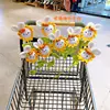 Produto Acabado Transfronteiriço Girassol Artesanal Espinheiro Candied Coelho Buquê Fio Crochê Presente Criativo para Temporada de Formatura