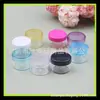 Frasco de creme transparente 7G conjunto de viagem frasco de creme 7ml frasco de boca larga para pomada arte de unhas pó de cebola dourada dividido em frascos