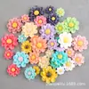 Pegamento Crema Pasador Flor de Camelia Girasol Flor Pequeña Accesorios para el Cabello DIY Materiales para Funda de Teléfono de Resina Accesorios DIY Venta al por Mayor