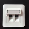 Fornecer painel de rede off-white de porta dupla, painel angular de fibra óptica