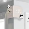 Reloj de pared de doble cara para sala de estar, reloj de esquina de panda de moda, nuevo calendario perpetuo, reloj con pantalla electrónica, reloj de esquina, reloj con pantalla digital