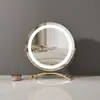 Tocador Espejo Ajustable LED Espejo de Maquillaje con Luz Giratorio 360 Grados Dormitorio Femenino Espejo de Maquillaje de Relleno de Luz