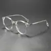 Novos Óculos Redondos Estilo Vintage Tr86059 para Uso Diário, Óculos Populares Anti-Luz Azul Que Criam um Visual Natural