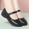 Sapatos de Primavera e Outono para Mães Dropshipping, Sapatos de Couro, Solado Macio, Sapatos Femininos Confortáveis, Sapatos Femininos Planos, Sapatos de Trabalho com Velcro