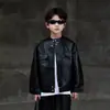 Chaqueta de Cuero Estilo Americano para Niños Niños Otoño Estilo Coreano Nuevo Niños Estilo Retro Motociclista Chaqueta Estilo Primavera y Otoño Top