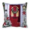 Feliz Navidad Feliz Navidad terciopelo piel de durazno encriptado decoración para el hogar cojín de sofá almohada ZT402