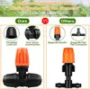 Boquilla Atomizadora Naranja 4/7mm con Bloqueo Aspersor Microirrigador Atomizador Naranja Ajustable Eliminación de Polvo y Enfriamiento Gotero para Patio