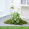 Paisagismo de chão com plantas verdes flor artificial combinação de plantas decorativas canaleta canto cena cobertura de feiura arranjo de musgo interno