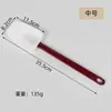Varios estilos y especificaciones raspador de silicona espátula para hornear pasteles espátula cuchillo de goma espátula para crema integrada