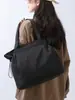 Bolsa de tela de nailon impermeable de gran capacidad para el trabajo, bandolera para el commute, bolso de mano para estudiante, bolsa de lona, bolsa de yoga