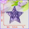 Lentejuelas de Punto Estrella Toalla Tela Bordada Pegatinas Forma de Corazón Letra Parche para Ropa Accesorios de Ropa Pegatinas DIY