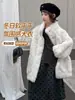 Abrigo de Piel Sintética con Capucha para Niña Otoño/Invierno 2026, Top Peludo Largo, Talla Mediana a Grande, Ropa Infantil de Peluche Grueso, Engrosado