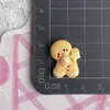 Hombre de Jengibre Navideño Creativo Grande y Pequeño Galleta Comida Juguete Dibujos Animados Resina Accesorios Joyería Pegamento de Crema Pasador Accesorios para el Cabello Lote