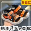 Meninos 2025 Novo Estilo de Verão Sapatos de Praia Antiderrapantes de Sola Macia para Estudantes de Pequeno e Médio Porte, Crianças na Moda