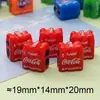 Simulação tridimensional garrafa de bebida gaseificada inteira DIY loja de conveniência artesanal ornamentos para carro acessórios de cabelo corda de cabelo acessórios de resina