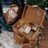 Recuerdos para Damas de Honor, Cestas de Mimbre para Bodas, Cajas de Regalo Prácticas de Alta Gama para el Grupo de Hermanas