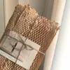 Papel Colmeia de Alta Resistência Malha de Papel Amortecedora Anticolisão Rolo de Papel para Embalagem de Flores Degradável Malha de Papel Colmeia Personalização