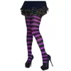 Accesorios para disfraces de fiesta pantimedias a rayas pantimedias de Halloween Navidad medias multicolor opcional