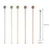 Brochetas de Acero Inoxidable 304 Brochetas de Martini Estilo Japonés Palillos para Cócteles Brochetas de Aceituna Tenedores de Fruta Brochetas para Vino Brochetas de Acero para Cócteles