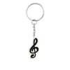 Serie de Notas Musicales Más Vendida Transfronteriza Accesorios para Llaves Hebilla de Forma Creativa Pegamento Suave de PVC Colgante Creativo para Mochila Colgador de Llaves