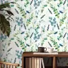 Adesivo de Parede Floral Romântico Autoadesivo Papel de Parede à Prova de Umidade e Mofo Adesivo Decorativo Ecológico de Luxo Leve para Renovação de Parede de Dormitório e Guarda-Roupa