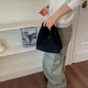 Bolsa de Mão Plissada de Nicho Bolsa Nuvem Feminina Outono/Inverno 2026 Nova Bolsa Saco Preguiçosa de Camurça Veludo Bolsa Pequena para Viagem