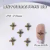 Joias de Unhas Retro Punk Populares Cruz Âncora Liga de Ouro e Prata Antiga Joias para Unhas Estilo Escuro Acessórios Metálicos para Unhas