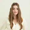Acessórios Exóticos, Pingente de Sobrancelha Estilo Fada Super Antigo, Corrente Longa com Franja para Cabelo, Headwear Geométrico Personalizado