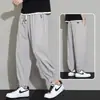 Calças Finas de Seda Gelada de Verão Masculinas, Calças Esportivas Casuais, Calças Jogger Largas, Calças de Trabalho Respiráveis com Malha Venda por Atacado