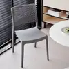 Cadeiras de Jantar de Plástico Vazadas para Hotéis, Pousadas e Uso Doméstico; Cadeiras de Plástico Empilháveis; Cadeiras de Espera para Lojas de Chá com Leite; Cadeiras com Encostos