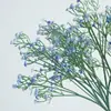 Ramo de Gipsófila Artificial en Azul y Blanco, Flores Falsas para Decoración de Mesa de Sala de Estar, Decoración Nórdica Suave Arreglo Floral