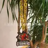 Medalha Pingente Impressa em UV de Espuma Eva Suporte para Jogo de Basquete Pingente de Colar com Logo da Equipe
