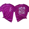 Comercio Exterior Comercio Electrónico Transfronterizo Estación Independiente Amazon Amazon Día del Maestro Nuevo Estampado de Flores Algodón de Colores Camiseta para Mujer