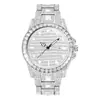 Reloj MISSFOX para hombre, estilo europeo y americano, correa de acero, tendencia de moda, luminoso, totalmente de diamantes, impermeable, de cuarzo, para hombre