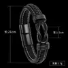 Pulsera de moda con cadena de patrón de serpiente electrochapada en color acero puro transfronteriza europea y americana, pulsera de silicona de acero de titanio, accesorio de alta gama para hombre