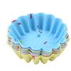 Puntos de Colores Nueve Formas Irregulares Juego de Moldes de Silicona para Pastel Horneado Tartaletas de Huevo Donas Tazas para Muffins de Rosa