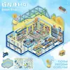 108.0 Pegatinas de Paisajes Grandes Pegatinas de Escenas de Aceite Especiales Pegatinas de Escena de Casa Miniatura 3D Pegatinas para Diario