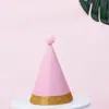 Decoración de Sombrero de Cumpleaños de Bola de Pelo para Repostería de Fiesta Accesorios para Fiesta de Disfraces Adornos para Fiestas Infantiles y de Adultos