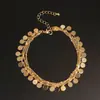Accesorios transfronterizos europeos y americanos, tobillera metálica de lentejuelas de moda estilo playero multicapa para mujer, anillo para el pie y joyería para el pie simples de verano