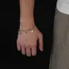 Pulsera para hombre con amuleto de la suerte cuadrado, moderna, de lujo ligero, pulsera envolvente de alta gama, accesorio hip-hop simple de nicho para mujer