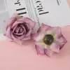 Punto decoración accesorios de flores artificiales cabeza tela de seda flor artificial falsa accesorios de fotografía decoración de pared de flores de boda flores al por mayor