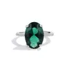 Anillo Abierto de Colores Huevo de Paloma Flash Seiko Transfronterizo para Mujer Moda Versátil Estilo Retro Europeo y Americano Anillo de Circonita de Colores