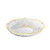 Plato de Frutas Hogar Sala de Estar Mesa de Centro Plato de Aperitivos Lujo Ligero Alta Gama Flor Cristal Cesta de Frutas Frutero Plato de Dulces