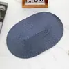 Venta Directa de Fábrica Mantel de Polipropileno Mantel Tejido Colorido Ovalado Impermeable y Duradero Mantel Occidental Mantel Decorativo Mantel Aislante Estilo Japonés