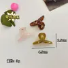 Mini Presilha Fofa de 4,5cm Garra para Cabelo Meio Preso Transparente Popular Presilha Lateral para Franja Pequena Presilha de Tubarão