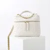 2026 Nueva Bolsa Tejida Softvanity Mini Estilo de Alta Gama Versátil Cadena Cuadrada Pequeña Bolso Cruzado Caja para Teléfonos Móviles