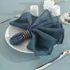 20*20 cáñamo sintético Servilleta Western servilleta paño para la boca flor plegable paño para limpiar tazas mantel de hotel Cuadrado Nórdico Americano