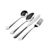 Juego de Cubiertos de Acero Inoxidable 1010 Transfronterizo para Uso en el Hogar y Hoteles, Cucharita de Café, Cuchara de Nido de Pájaro, Cuchillo para Bistec, Vajilla al por Mayor para Comida Occidental