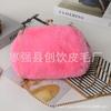 Venta al por mayor de fábrica Nuevo Bolso de Clip de Piel Sintética para Mujer Estilo Coreano Moda Bolso de Cadena Bolso de Felpa Trendy Bolso de Clip Cuadrado